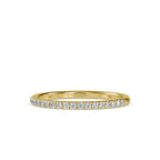 SKU: 0088 (18K) Petite Diamond Wedding Band in Rose Gold.