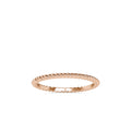 SKU: 0089 (18K) Petite Rope Ring in Rose Gold.
