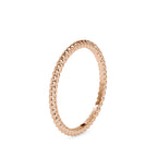 SKU: 0089 (14K) Petite Rope Ring in Rose Gold.