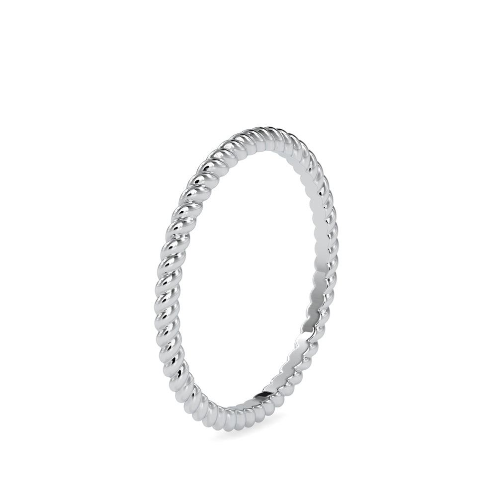 SKU: 0089 (22K) Petite Rope Ring in Rose Gold.