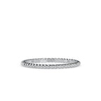 SKU: 0089 (14K) Petite Rope Ring in Rose Gold.