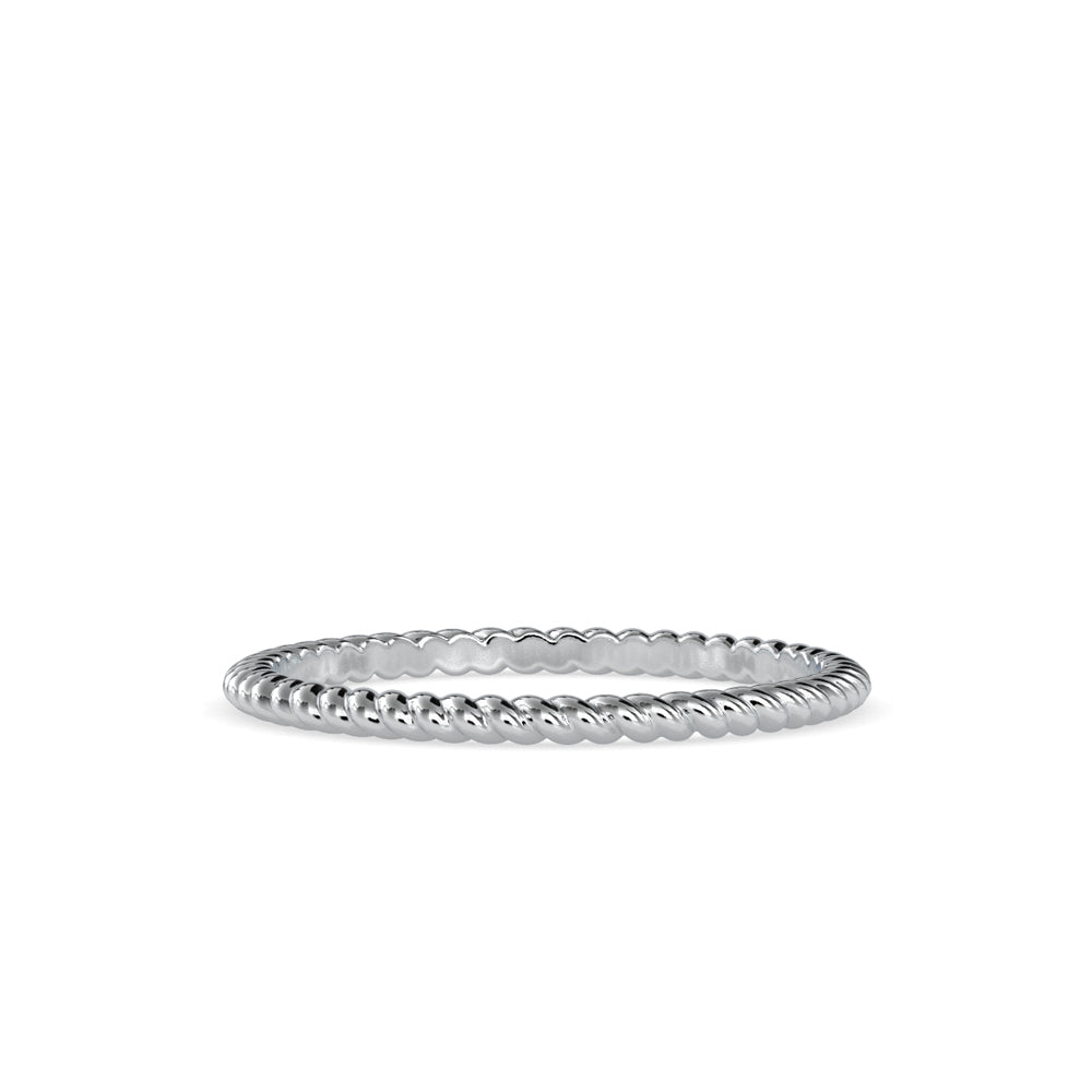 SKU: 0089 (18K) Petite Rope Ring in Rose Gold.