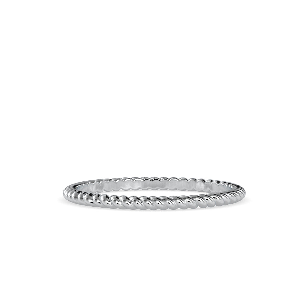 SKU: 0089 (18K) Petite Rope Ring in Rose Gold.