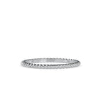 SKU: 0089 (14K) Petite Rope Ring in Rose Gold.