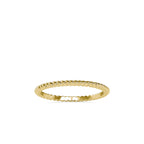 SKU: 0089 (22K) Petite Rope Ring in Rose Gold.