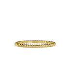 SKU: 0089 (18K) Petite Rope Ring in Rose Gold.
