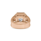 SKU: 0091 (10K) Cushion Halo Triple Split Shank Engagment Ring in Rose Gold.