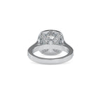 SKU: 0094 (14K) Vintage-Inspired Cushion Halo Engagment Ring in Rose Gold.