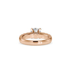 SKU: 0096 (14K) Fancy Solitaire Engagment Ring in Rose Gold.
