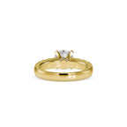 SKU: 0096 (10K) Fancy Solitaire Engagment Ring in Rose Gold.