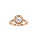 SKU: 0104 (18K) Bezel-set Intricacy Ring In Rose Gold.