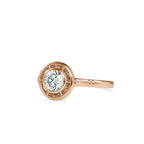 SKU: 0104 (10K) Bezel-set Intricacy Ring In Rose Gold.