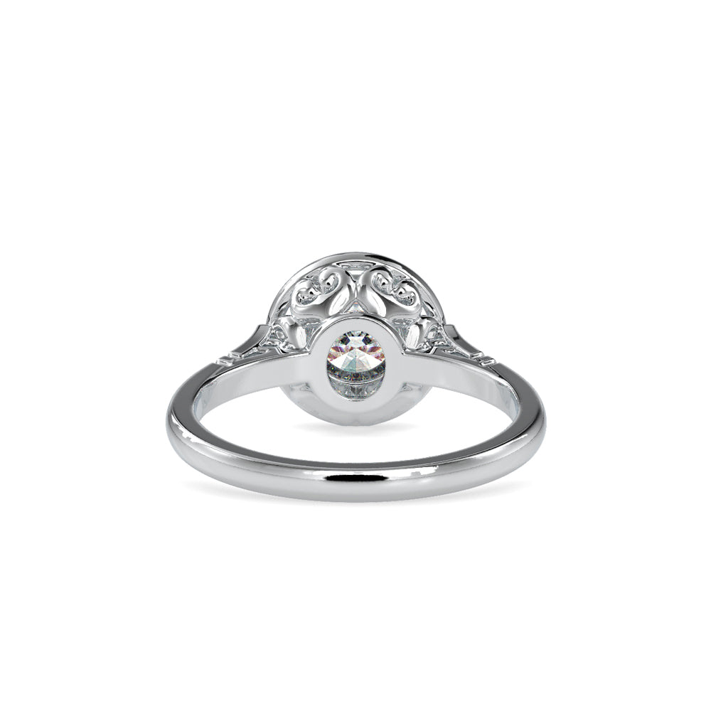 SKU: 0104 (10K) Bezel-set Intricacy Ring In Rose Gold.