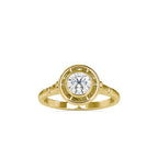 SKU: 0104 (22K) Bezel-set Intricacy Ring In Rose Gold.