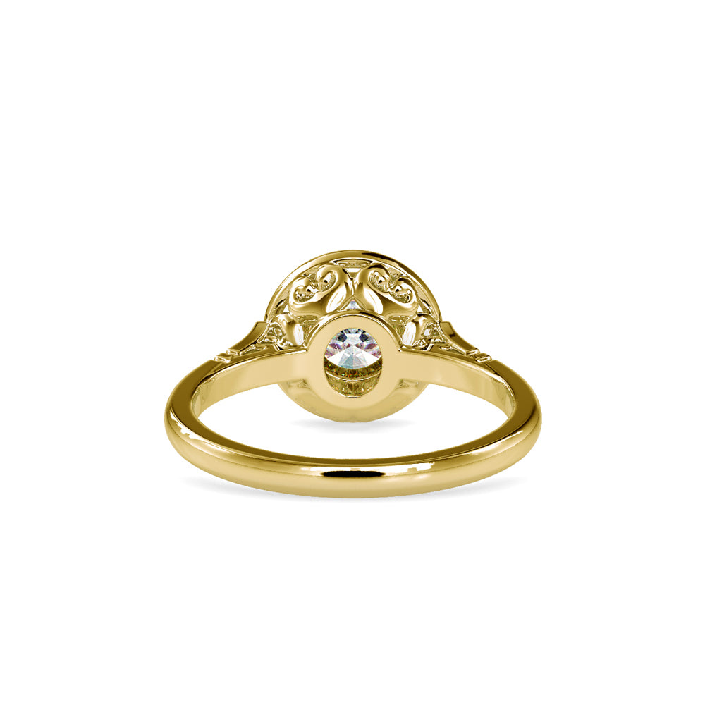 SKU: 0104 (18K) Bezel-set Intricacy Ring In Rose Gold.