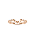 SKU: 0105 (10K) Modern Arch Band in Rose Gold.