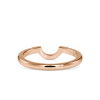 SKU: 0105 (10K) Modern Arch Band in Rose Gold.