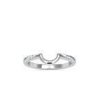 SKU: 0105 (10K) Modern Arch Band in Rose Gold.