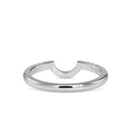 SKU: 0105 (10K) Modern Arch Band in Rose Gold.