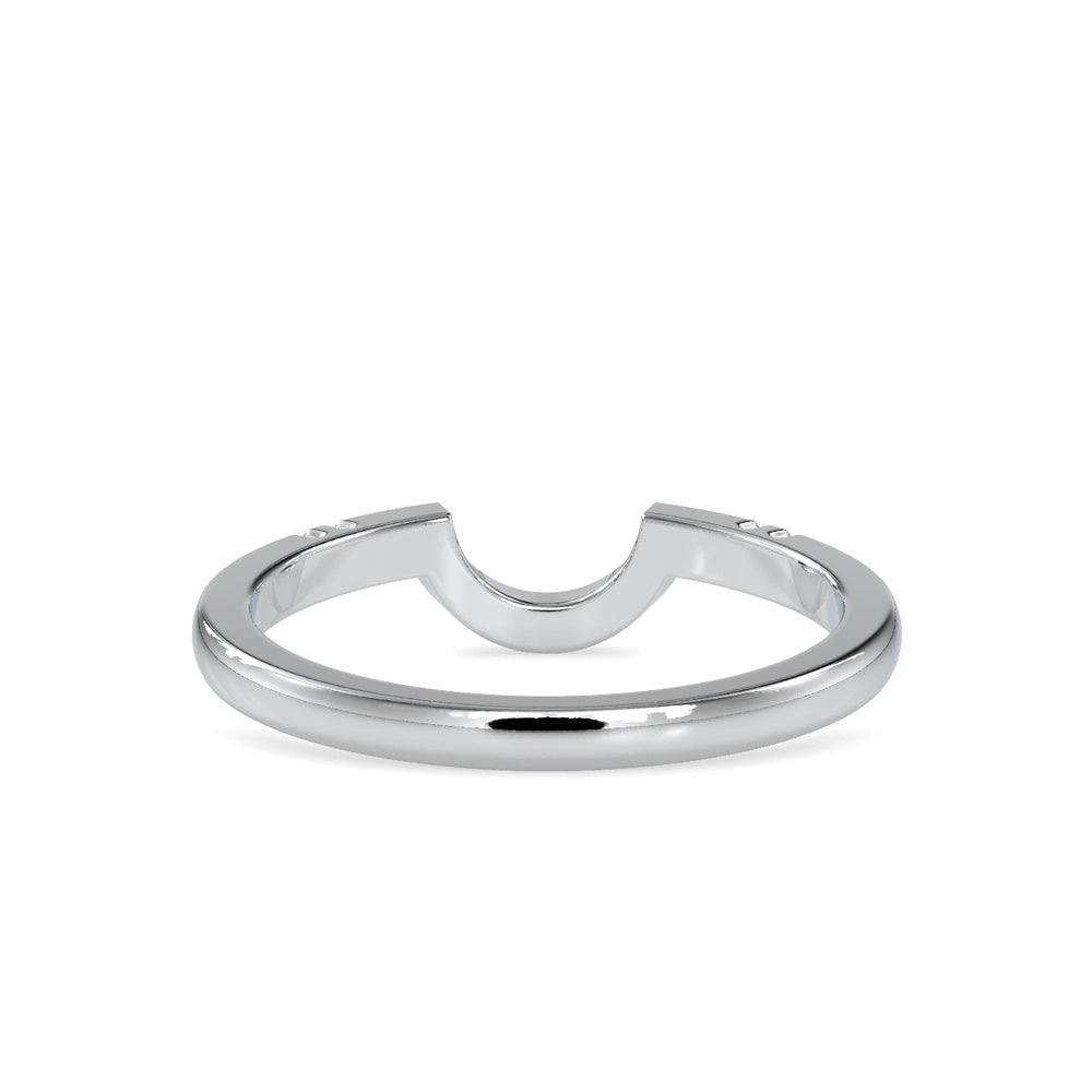 SKU: 0105 (14K) Modern Arch Band in Rose Gold.