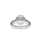 SKU: 0106 (10K) Dazzling Halo Engagment Ring In Rose Gold.