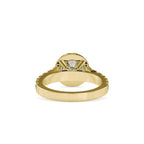 SKU: 0106 (18K) Dazzling Halo Engagment Ring In Rose Gold.