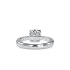 SKU: 0107 (22K) Flower Setting Solitaire Engagment Ring in Rose Gold.