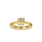 SKU: 0107 (18K) Flower Setting Solitaire Engagment Ring in Rose Gold.