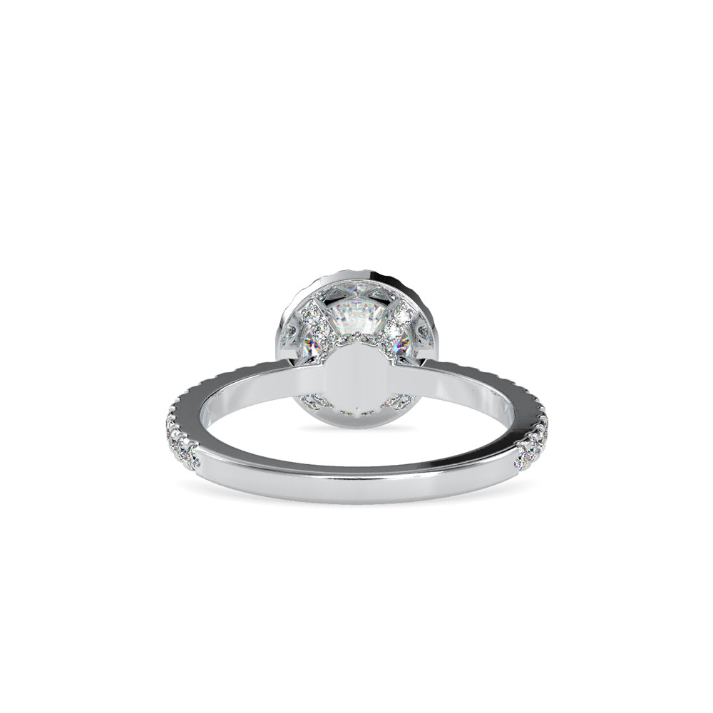 SKU: 0108 (18K) Vintage-inspired Radiant Halo Engagment Ring in Rose Gold.