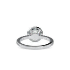 SKU: 0108 (10K) Vintage-inspired Radiant Halo Engagment Ring in Rose Gold.