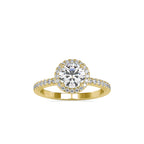 SKU: 0108 (22K) Vintage-inspired Radiant Halo Engagment Ring in Rose Gold.