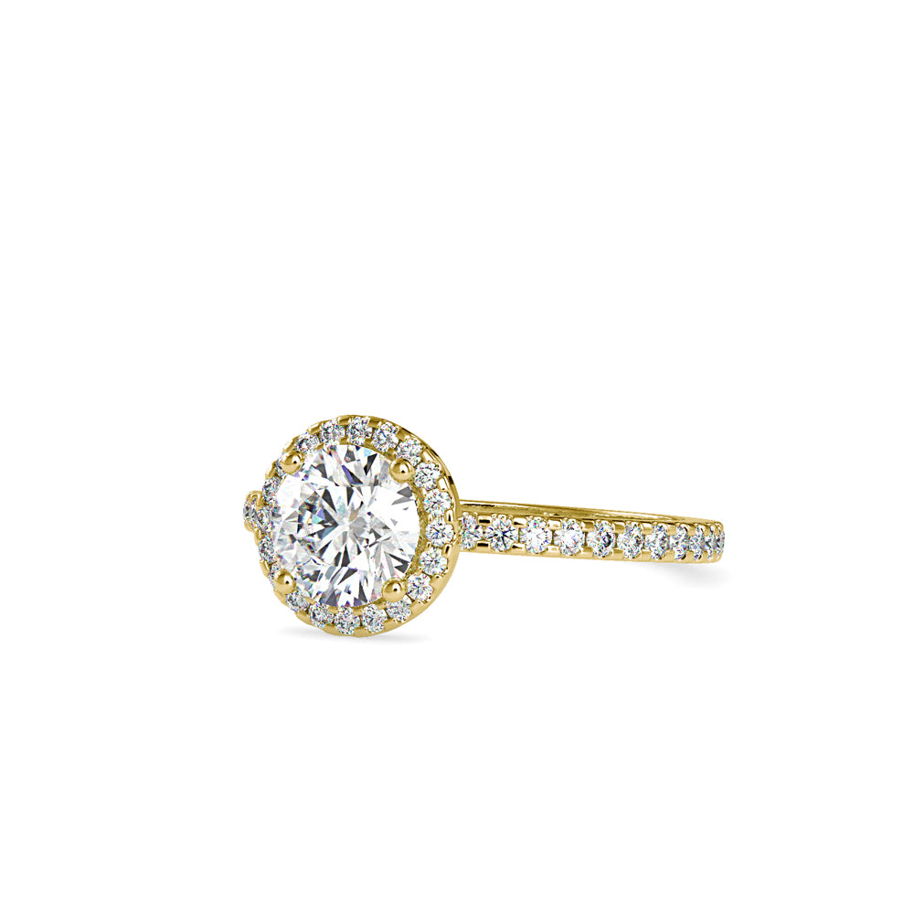 SKU: 0108 (10K) Vintage-inspired Radiant Halo Engagment Ring in Rose Gold.