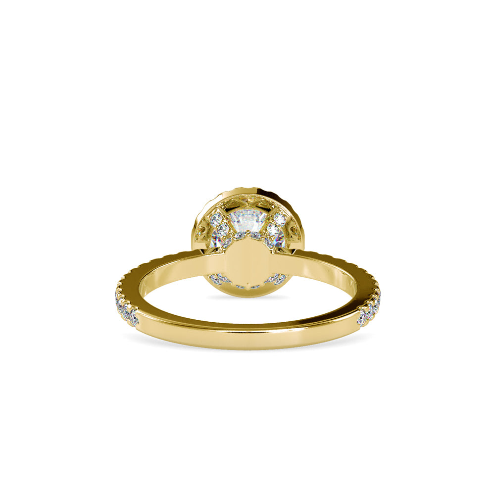 SKU: 0108 (10K) Vintage-inspired Radiant Halo Engagment Ring in Rose Gold.