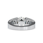 SKU: 0109 (10K) Round Tension-set Solitaire With Wide Diamond Shank Ring in Rose Gold.