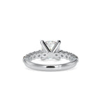 SKU: 0111 (22K) Solitaire Engagment Cushion Ring  in Rose Gold.