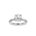 SKU: 0114 (22K) Classic Bead setting Solitaire Engagment Ring in Rose Gold.