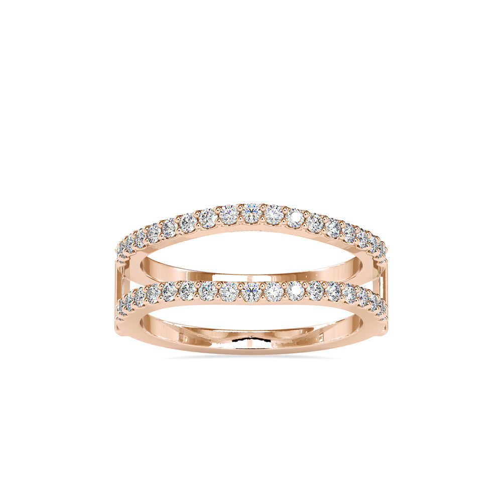 SKU: 0116 (22K) Diamond Ring Jacket Enhancer in Rose Gold.