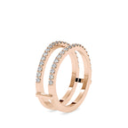 SKU: 0116 (22K) Diamond Ring Jacket Enhancer in Rose Gold.