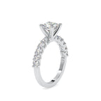SKU: 0117 (18K) Fancy Prong-Stting Solitaire Engagment Ring in Rose Gold.