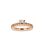 SKU: 0119 (10K)  Solitaire Engagment Round-cut Ring in Rose Gold.