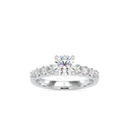 SKU: 0119 (18K)  Solitaire Engagment Round-cut Ring in Rose Gold.