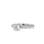 SKU: 0119 (10K)  Solitaire Engagment Round-cut Ring in Rose Gold.