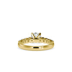 SKU: 0119 (18K)  Solitaire Engagment Round-cut Ring in Rose Gold.