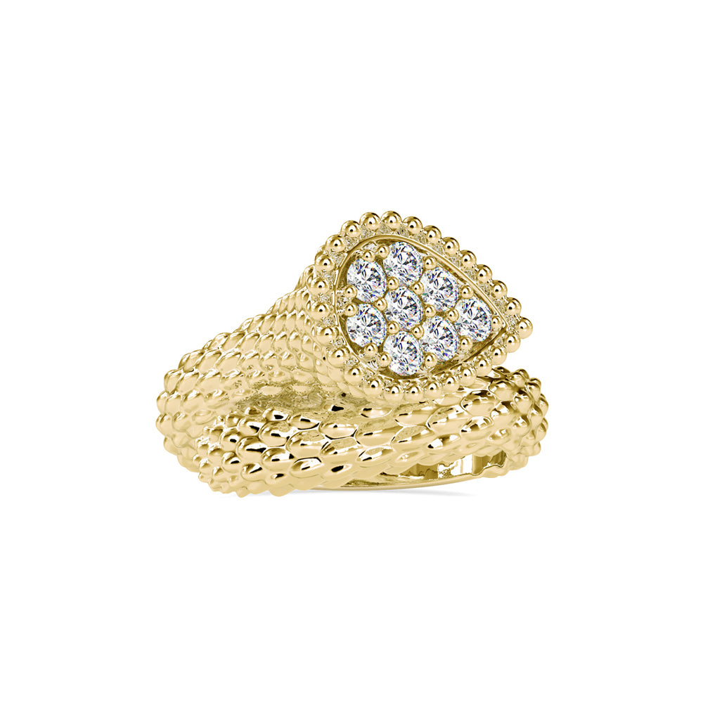 SKU: 0125 (14K) Boucheron serpent Bohome Ring in Rose Gold.