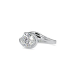 SKU: 0126 (18K) Six-Prong Solitaire Engagment Ring in Rose Gold.