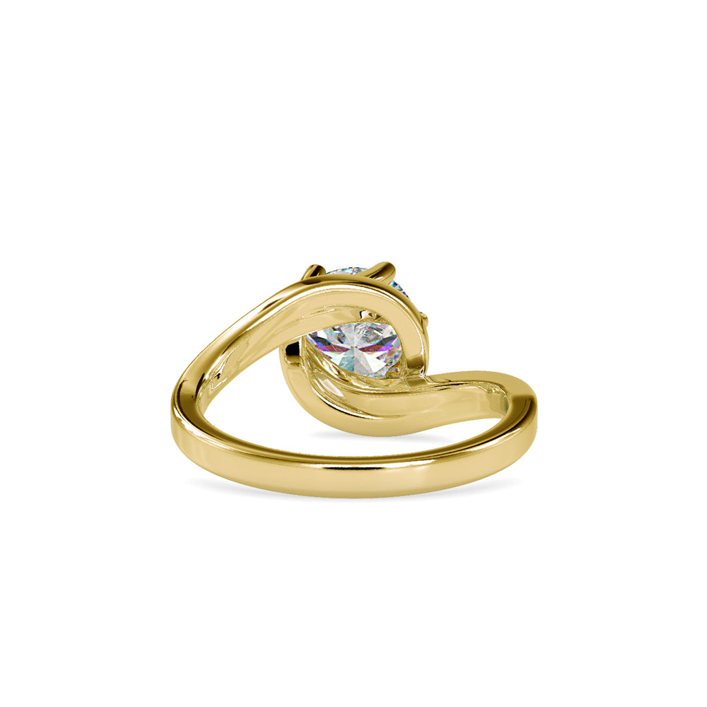 SKU: 0126 (18K) Six-Prong Solitaire Engagment Ring in Rose Gold.