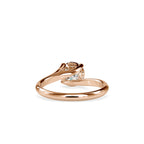 SKU: 0127 (22K) Heart-Setting Solitaire Engagment Ring in Rose Gold.