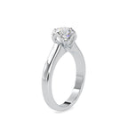 SKU: 0129 (22K) Lotus Flower-setting  Engagment Ring in Rose Gold.