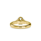 SKU: 0129 (10K) Lotus Flower-setting  Engagment Ring in Rose Gold.
