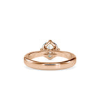 SKU: 0130 (10K) Four-Prong Solitaire Engagment Ring in Rose Gold.